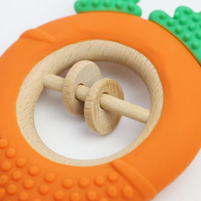 Fabryka marchew Baby Bpa Free Wholesale Silicone Baby Teething Toys Bpa Free Baby Shape Teether Idealny rozmiar dla małej dłoni