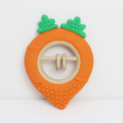 Fabryka marchew Baby Bpa Free Wholesale Silicone Baby Teething Toys Bpa Free Baby Shape Teether Idealny rozmiar dla małej dłoni