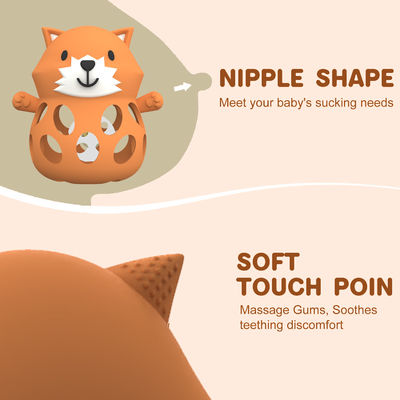 PAISEN BPA Free Animal Baby zabawka na ząbkowanie Food Grade silikonowa rękawiczka na ząbkowanie zapobiegająca upuszczaniu nadgarstka gryzaki dla dzieci