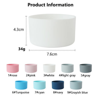 Silikonowy zderzak rękaw butelki do tłumienia 40 oz 7,5 cm Tumbler buty Stanley Cup silikonowe butelki z dolnym osłoną
