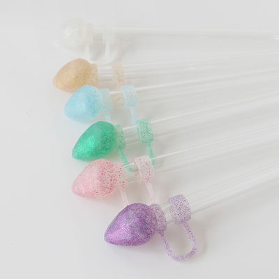 NOWE Przybycie serce diament błyszczące wzory Straw Cover Topper 3D 10mm Straw Toppers Kapelusze do kubków kubki szklanki