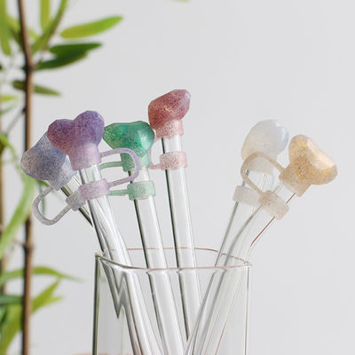 NOWE Przybycie serce diament błyszczące wzory Straw Cover Topper 3D 10mm Straw Toppers Kapelusze do kubków kubki szklanki