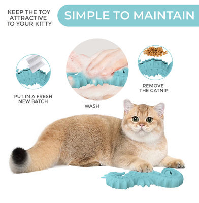 Silikonowa zabawka dla zwierząt w kształcie konika morskiego bez BPA – zabawka do powolnego karmienia i gryzak dla psów i kotów