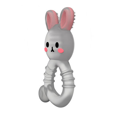 2025 Fabryka Bunny Cute Design Przejrzysty Sensory Ice Cream Zamrażalny silikonowy zęby z wodą dla dzieci
