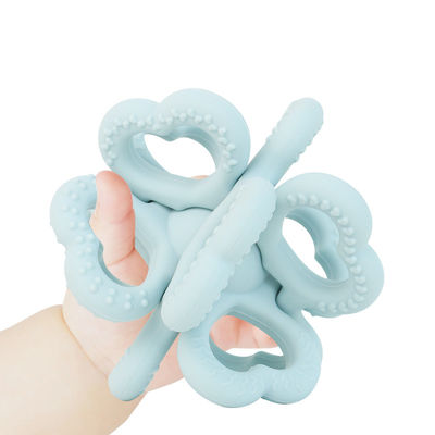 2025 Nowy Niestandardowy Pierścień Silikonowy Miękki 3D Dzieci Babieski Rattle Toy BPA-Free Żywność Grade Zęby Zabawki Strzęsające Miękkie Zęby Zabawki