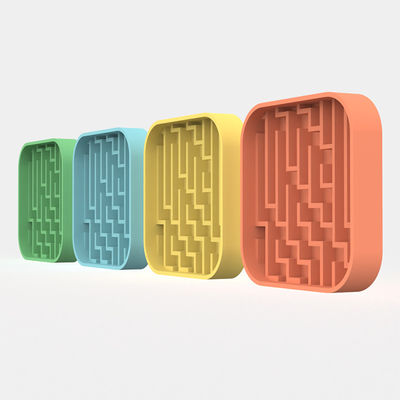 Producent Niestandardowy Pet Silicone Lick Mat Pet Dog Cat Slow Feeder Dowl Mat Dog Food Zgięty Bowl Slow Feeder Dowl