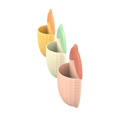 Uroczy uchwyt na pastę do zębów w kształcie kolby kukurydzy z przyssawką – wielofunkcyjny organizer łazienkowy