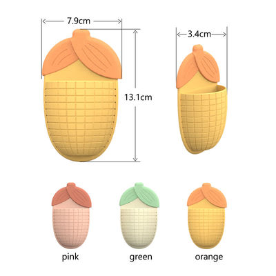 Uroczy uchwyt na pastę do zębów w kształcie kolby kukurydzy z przyssawką – wielofunkcyjny organizer łazienkowy