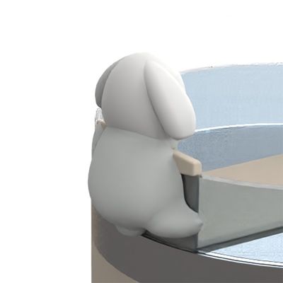 Urocze silikonowe nakładki na słomki i akcesoria do butelek ze zwierzątkami – zestaw 4 sztuk dekoracji do kubków termicznych