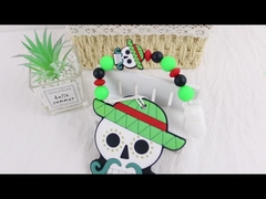 Halloween Witches Hat Silikonowy gryzak dla niemowląt Kolorowy do kojącego bólu ząbkowania